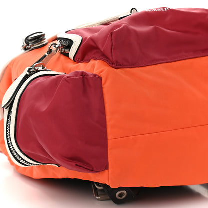 Burberry Nylon Medium Colorblock Rucksack Backpack Orange Red Parade 5 of 9