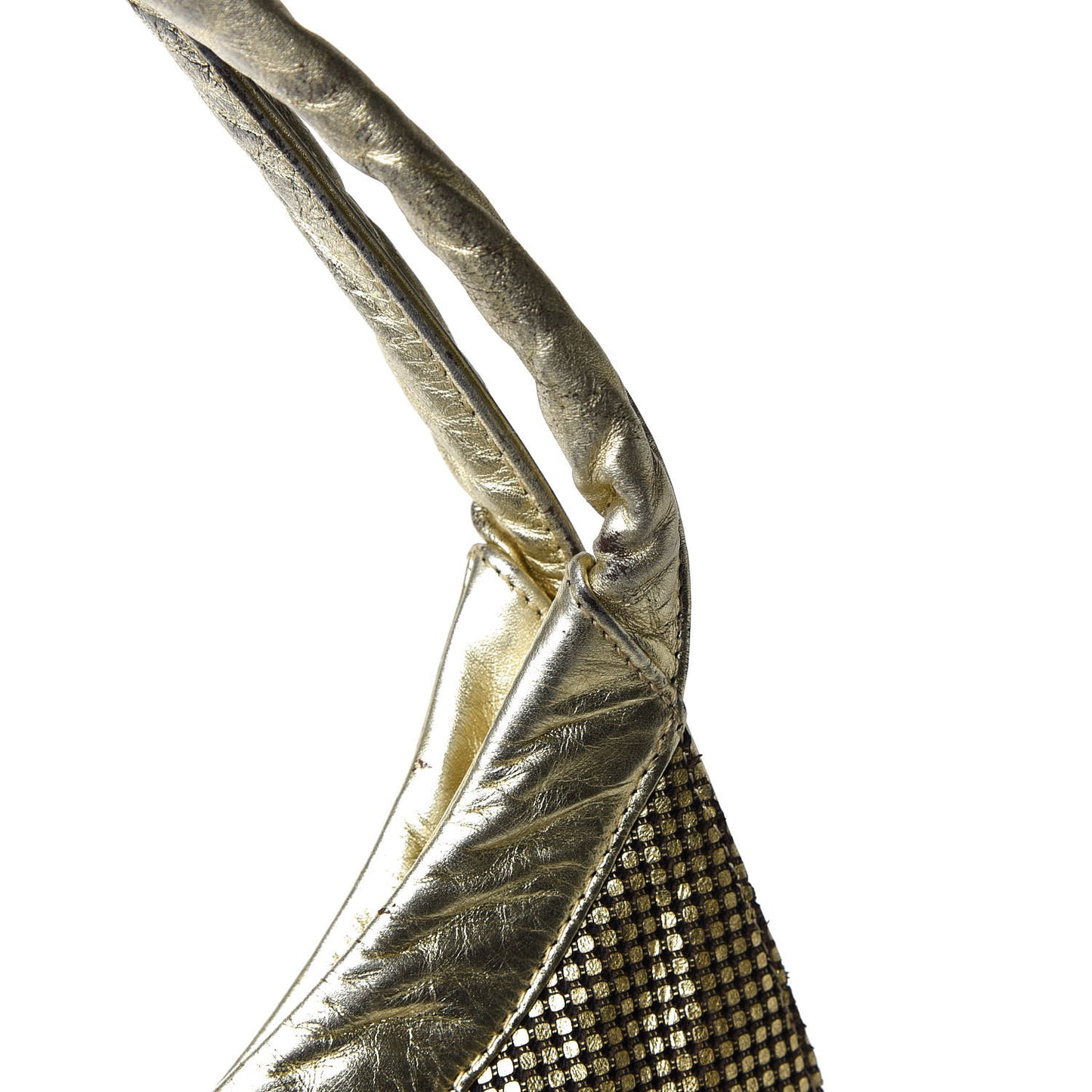 Metallic Perforated Lambskin Hollywood Hobo Silver