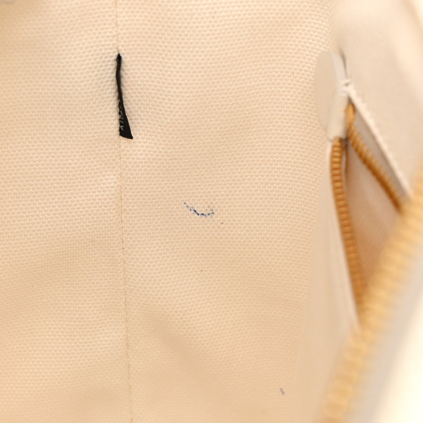 Canvas Wicker Shoulder Bag White Tan