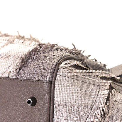 Burberry Raffia Prorsum Patchwork Tote Grey 7 of 19