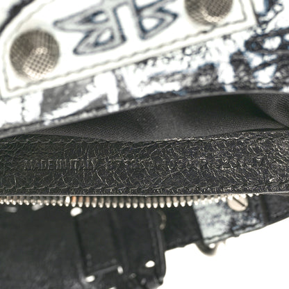 Balenciaga Agneau Arena Graffiti Le Cagole Shoulder Bag XS Black 8 of 11