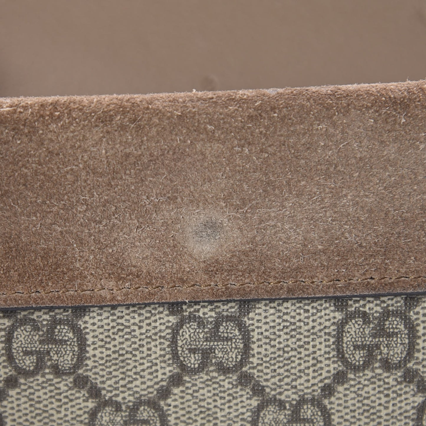 GG Supreme Monogram Super Mini Dionysus Shoulder Bag Taupe