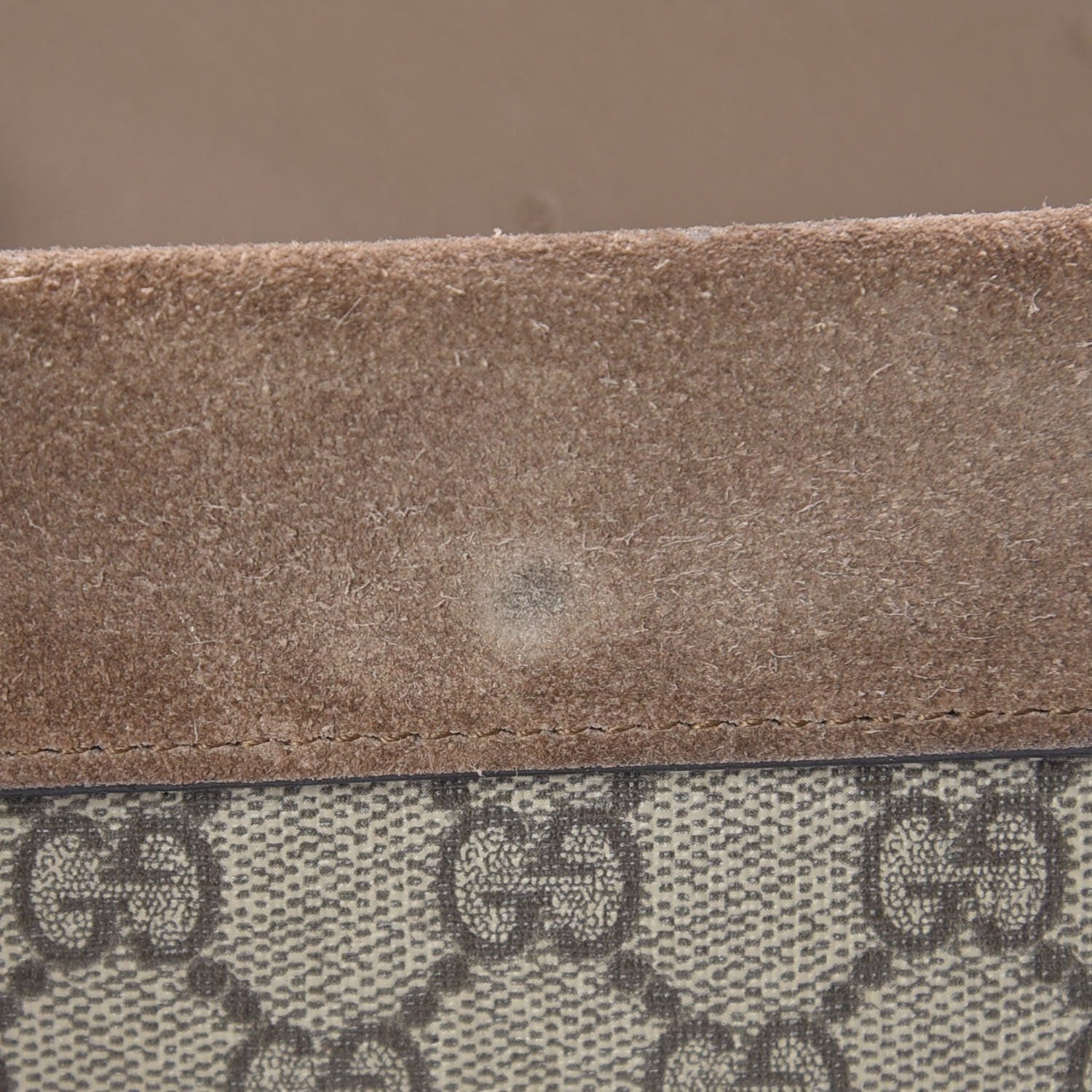 Gucci GG Supreme Monogram Super Mini Dionysus Shoulder Bag Taupe 7 of 11