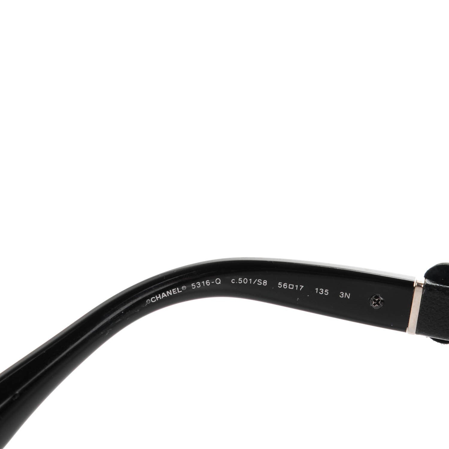 Chanel Lambskin Camellia CC Sunglasses 5316 Q Black 4 of 7