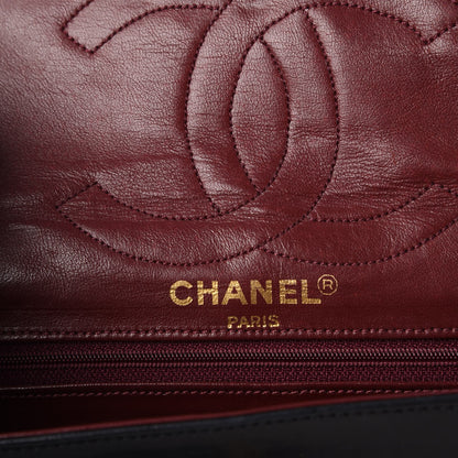 Chanel Lambskin Quilted Medium Double Flap Black 6 of 21