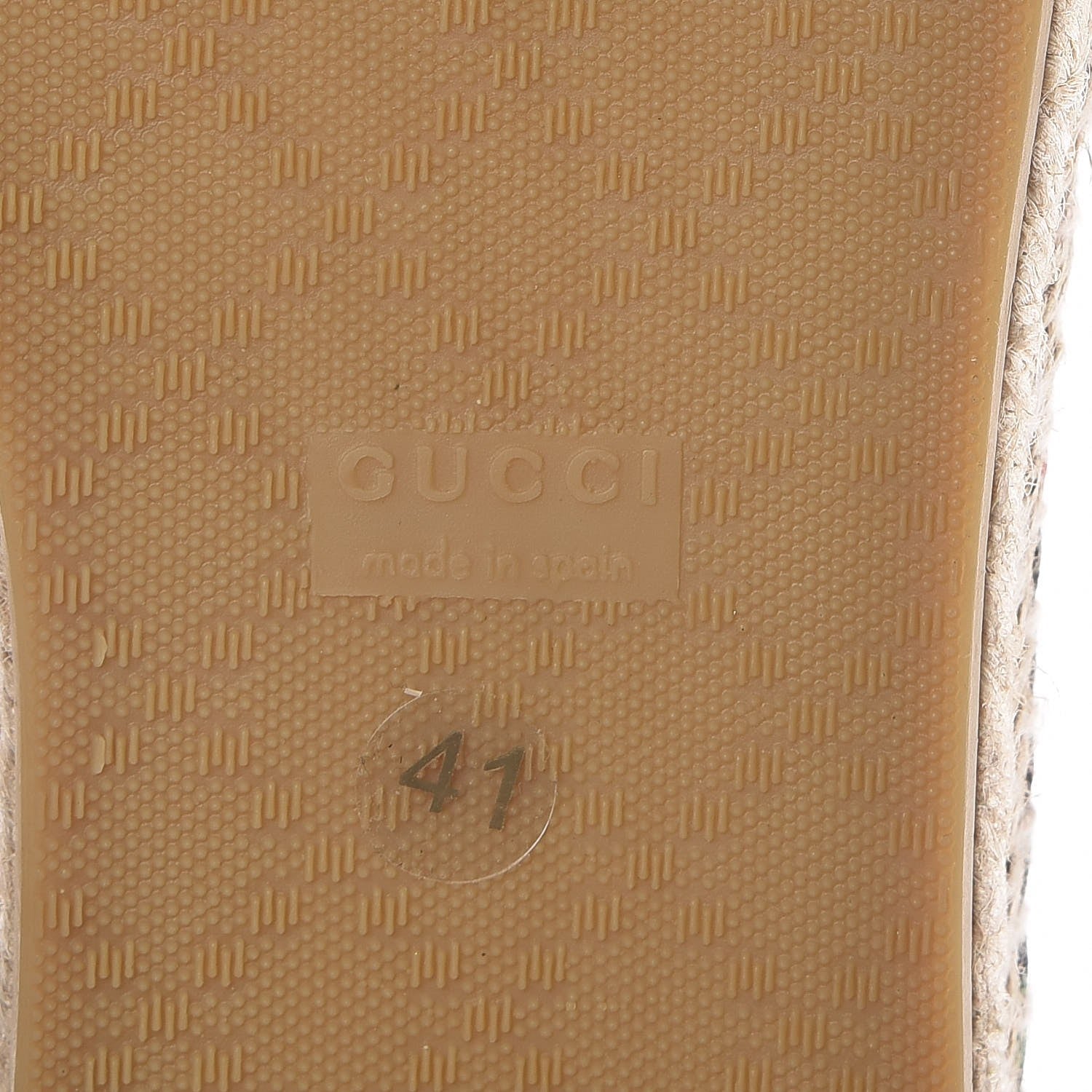 Gucci GG Supreme Monogram Tian Womens Espadrilles 41 Beige Multicolor Red 6 of 10