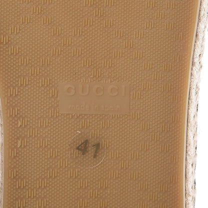 Gucci GG Supreme Monogram Tian Womens Espadrilles 41 Beige Multicolor Red 6 of 10