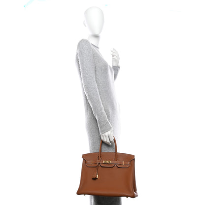 Hermes Togo BIRKIN 35 Gold 2 of 14
