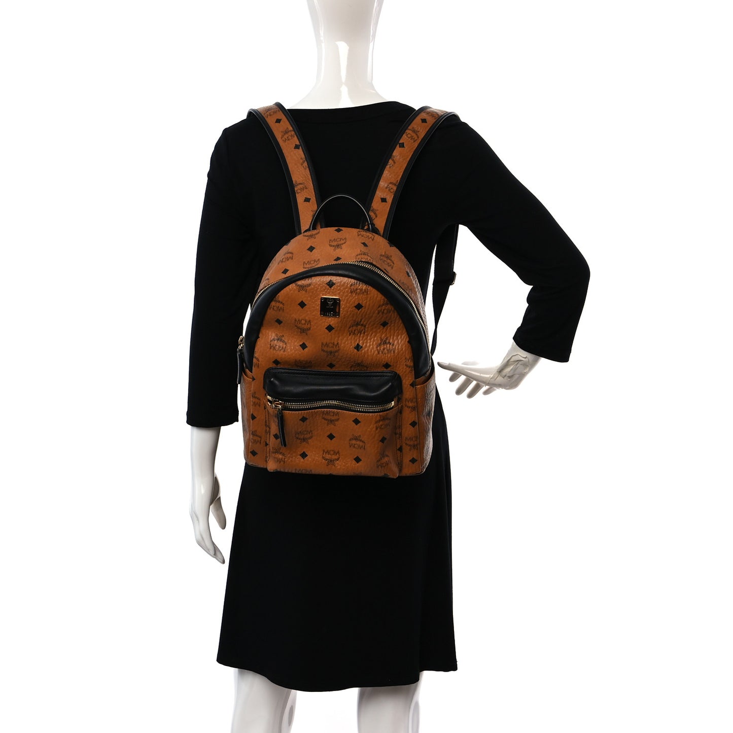 Visetos Small Stark Backpack Cognac Black