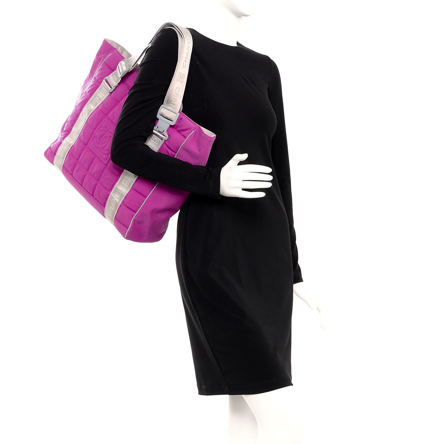 Nylon Sport Tote Pink