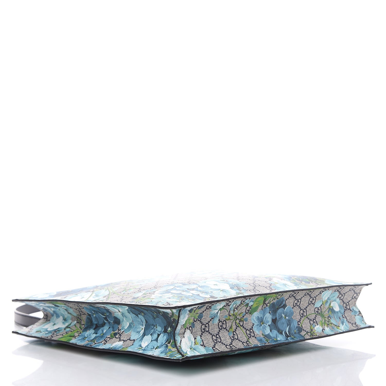 Gucci Soft GG Supreme Monogram Blooms Vertical Tote Blue 4 of 9