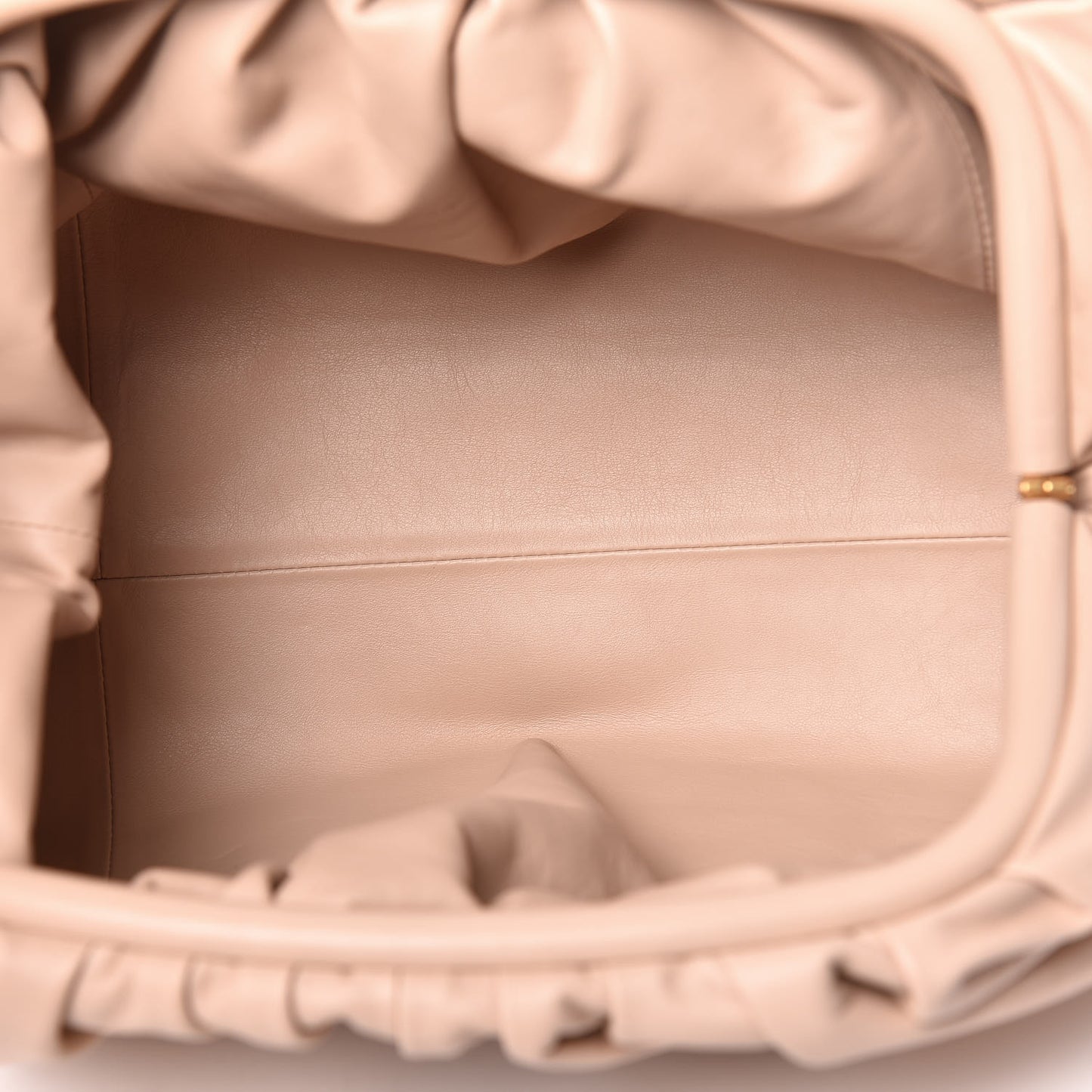 Smooth Butter Calf The Pouch Oversized Clutch Nude