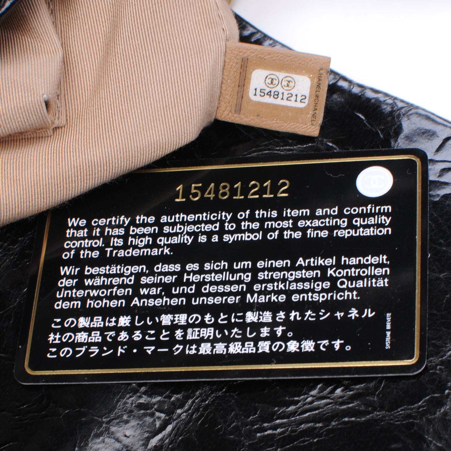 Glazed Crinkled Large East West Flap Black