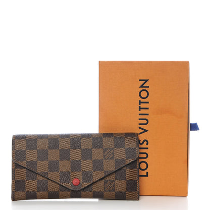 Louis Vuitton Damier Ebene Josephine Wallet Red 11 of 11
