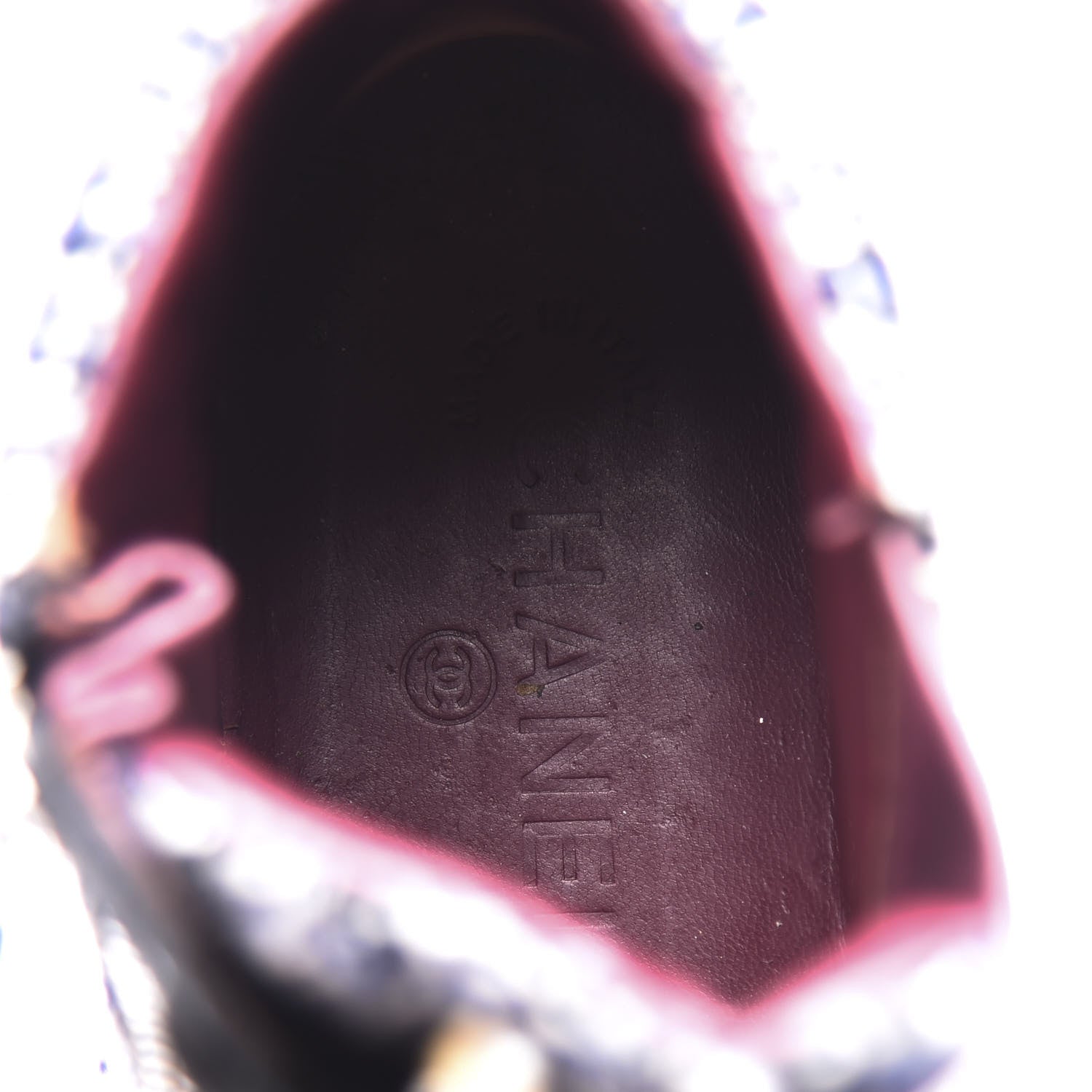 Chanel Tweed Suede High Top Sneakers 36.5 Dark Grey 8 of 10