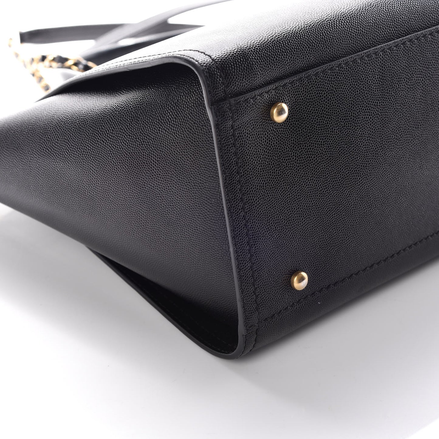 Caviar Small Studded Deauville Tote Black