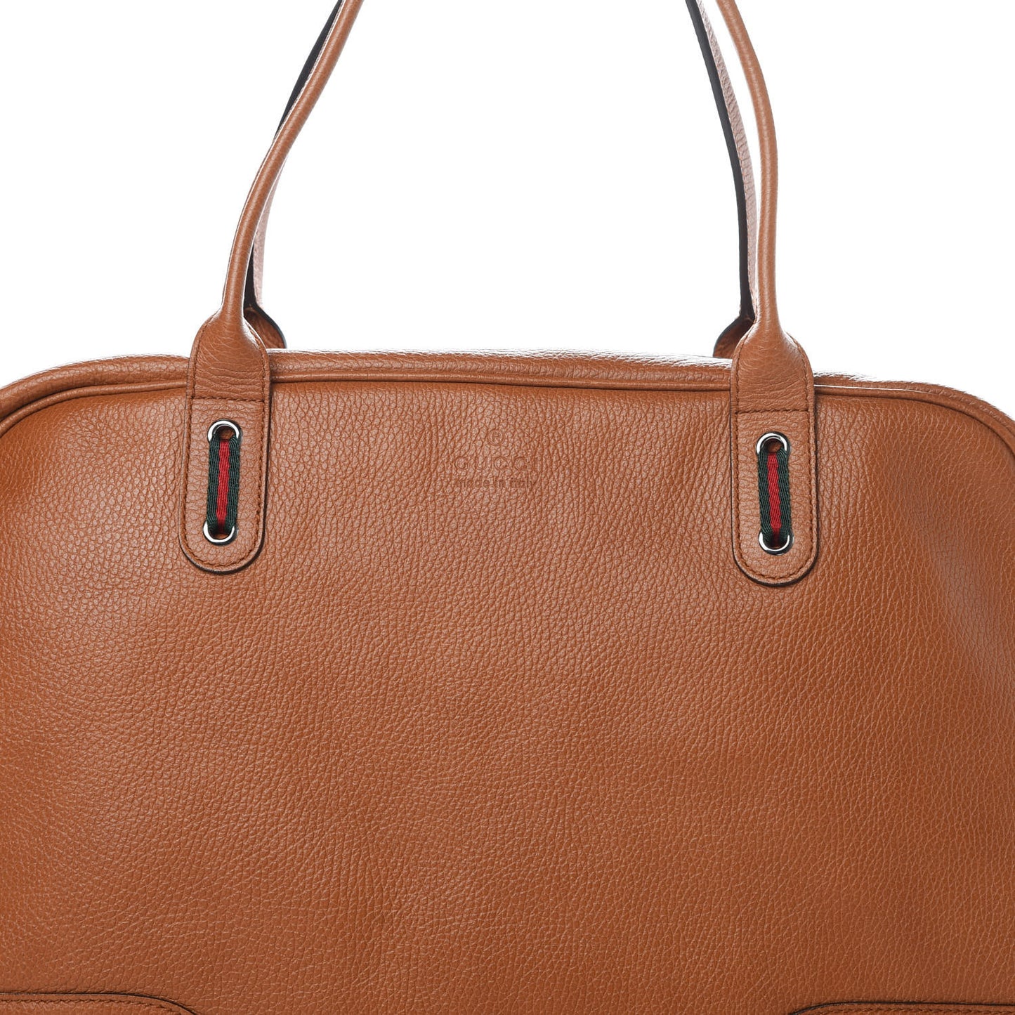 Grained Calfskin Large Princy Duffle Bag Light Brown