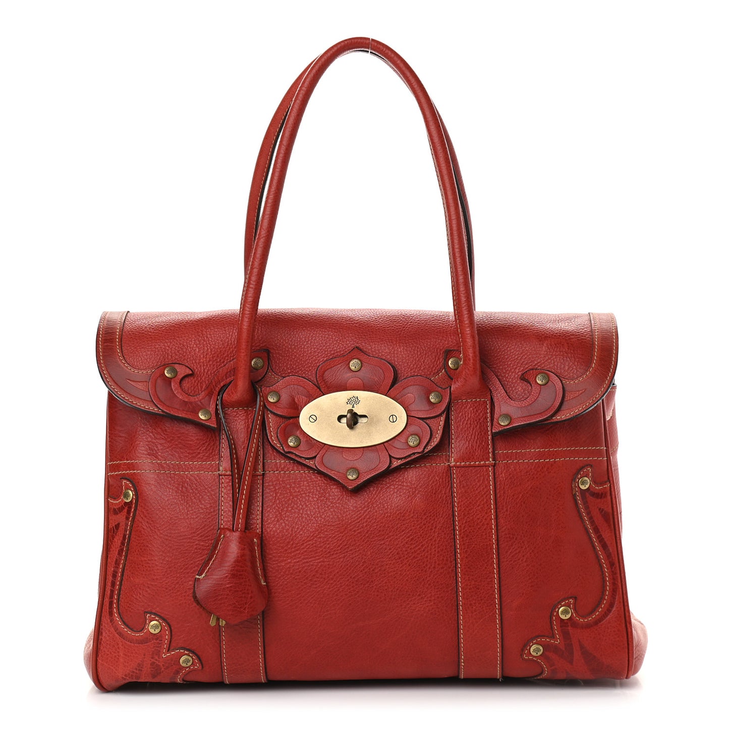 Grained Calfskin Tooled Darwin Bayswater Red