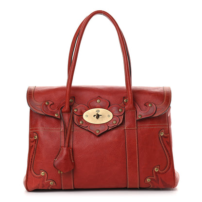 Mulberry Grained Calfskin Tooled Darwin Bayswater Red 1 of 8