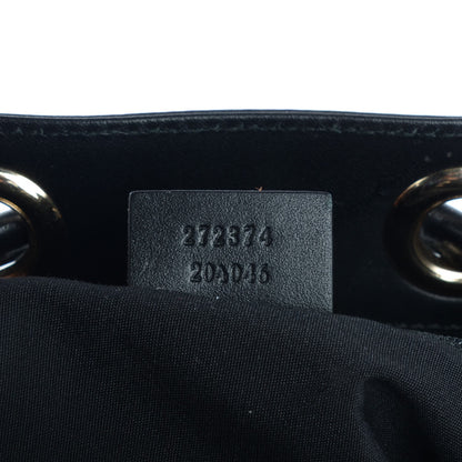 Gucci Monogram Drawstring Shoulder Bag Green 7 of 8