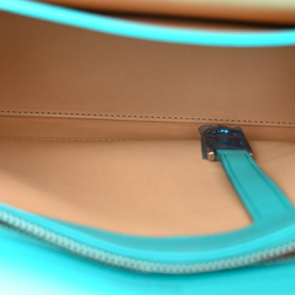 Delvaux Calfskin MM Tempete Satchel Turquoise 5 of 10