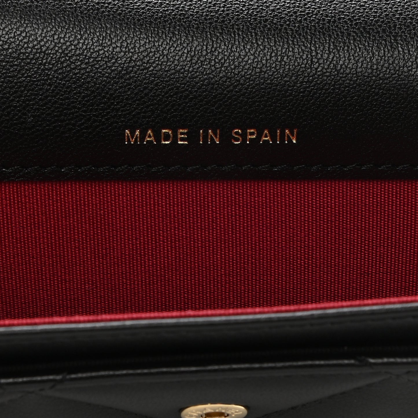 Lambskin Quilted Chanel 19 Flap Card Holder Black
