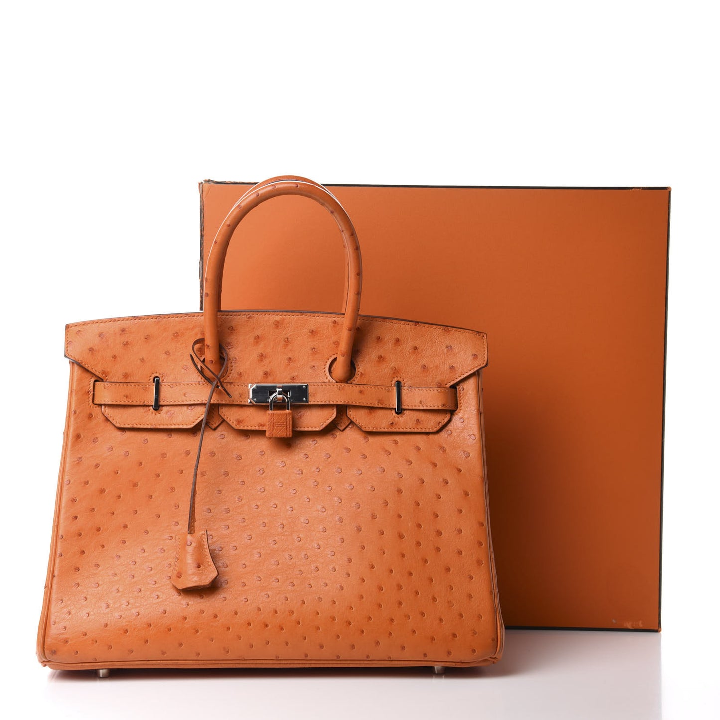Ostrich Birkin 35 Orange