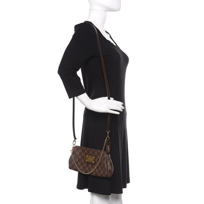 Louis Vuitton Damier Ebene Eva Clutch 2 of 11