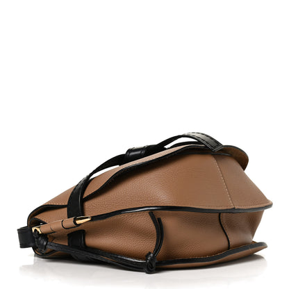 Loewe Grained Calfskin Small Gate Crossbody Bag Mocca Black 4 of 9