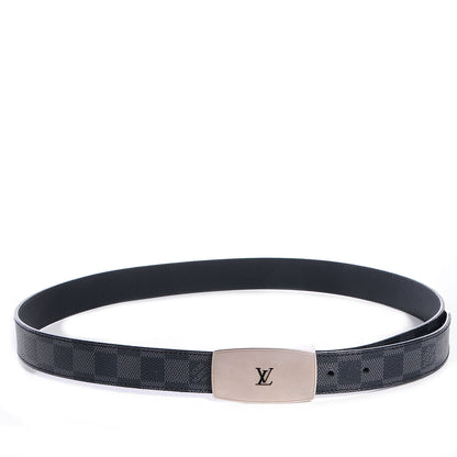 Louis Vuitton Damier Graphite LV Cut Long Reversible Belt 90 36 3 of 4