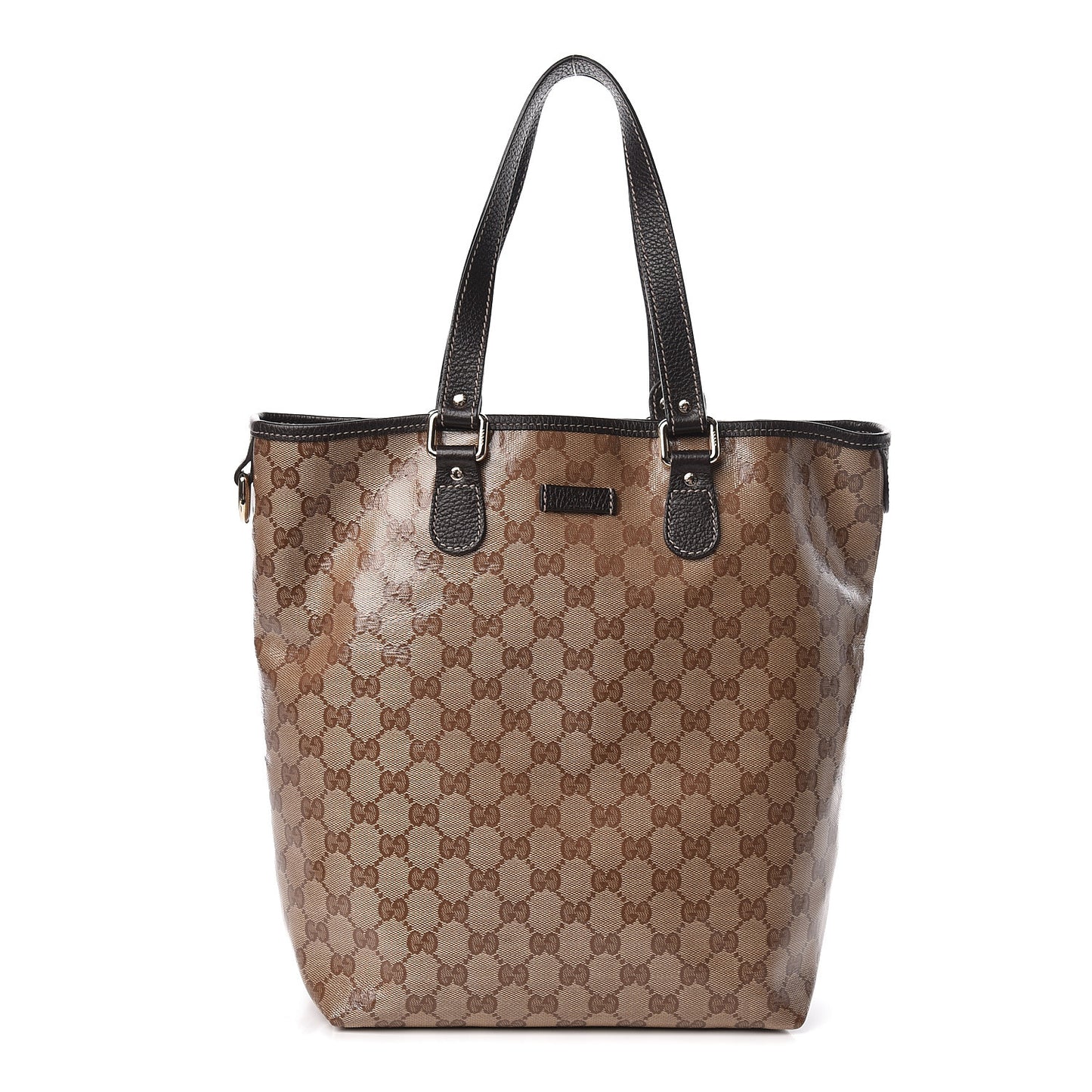 Crystal Monogram Joy Tote Dark Brown