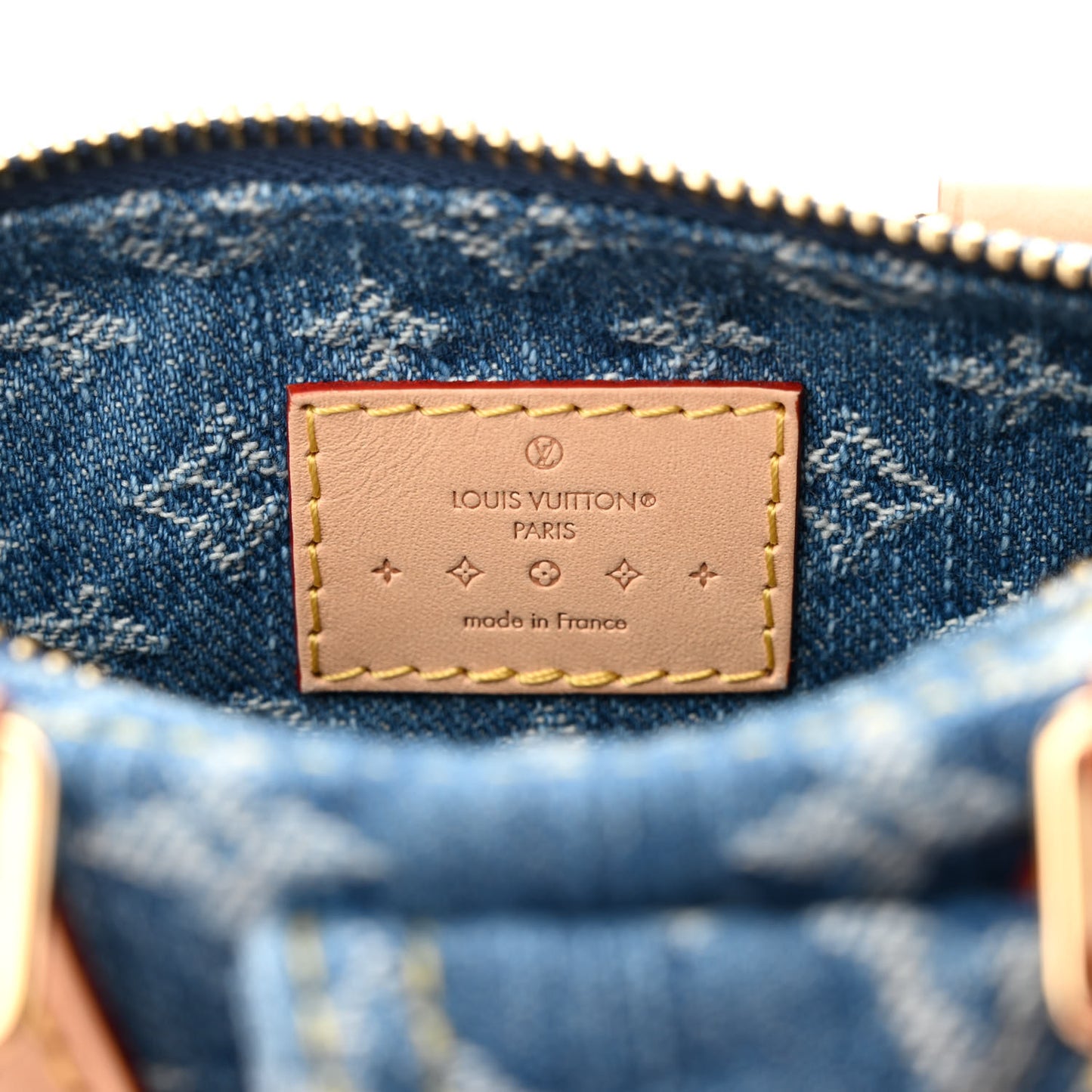 Monogram Denim Nano Speedy Blue