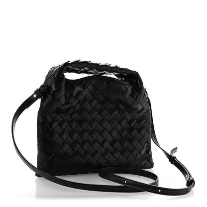 Bottega Veneta Calfskin Intrecciato Mini Hop Black 2 of 10