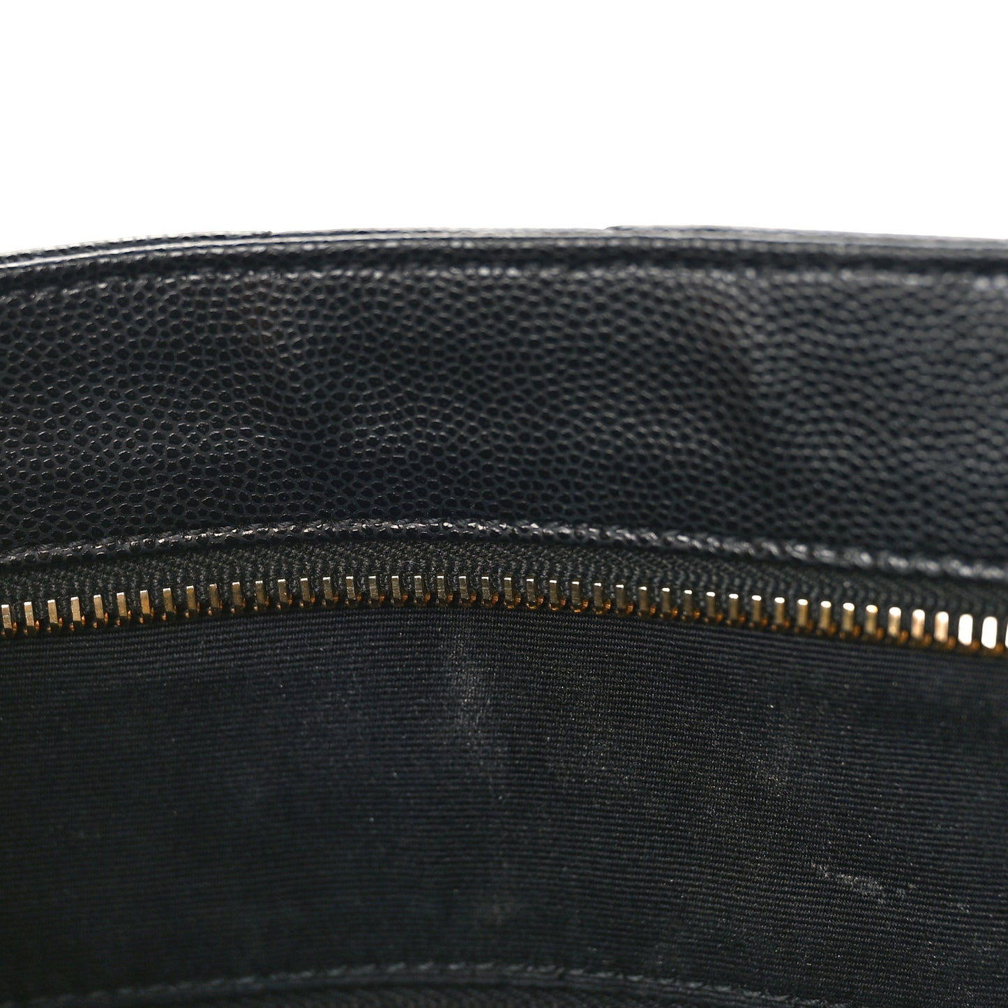 Grain de Poudre Matelasse Chevron Medium Tribeca Shopping Bag Black