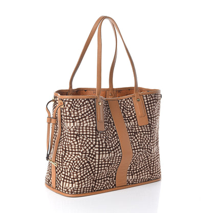 MCM Visetos Medium Liz Reversible Shopper Tote Cognac 6 of 18