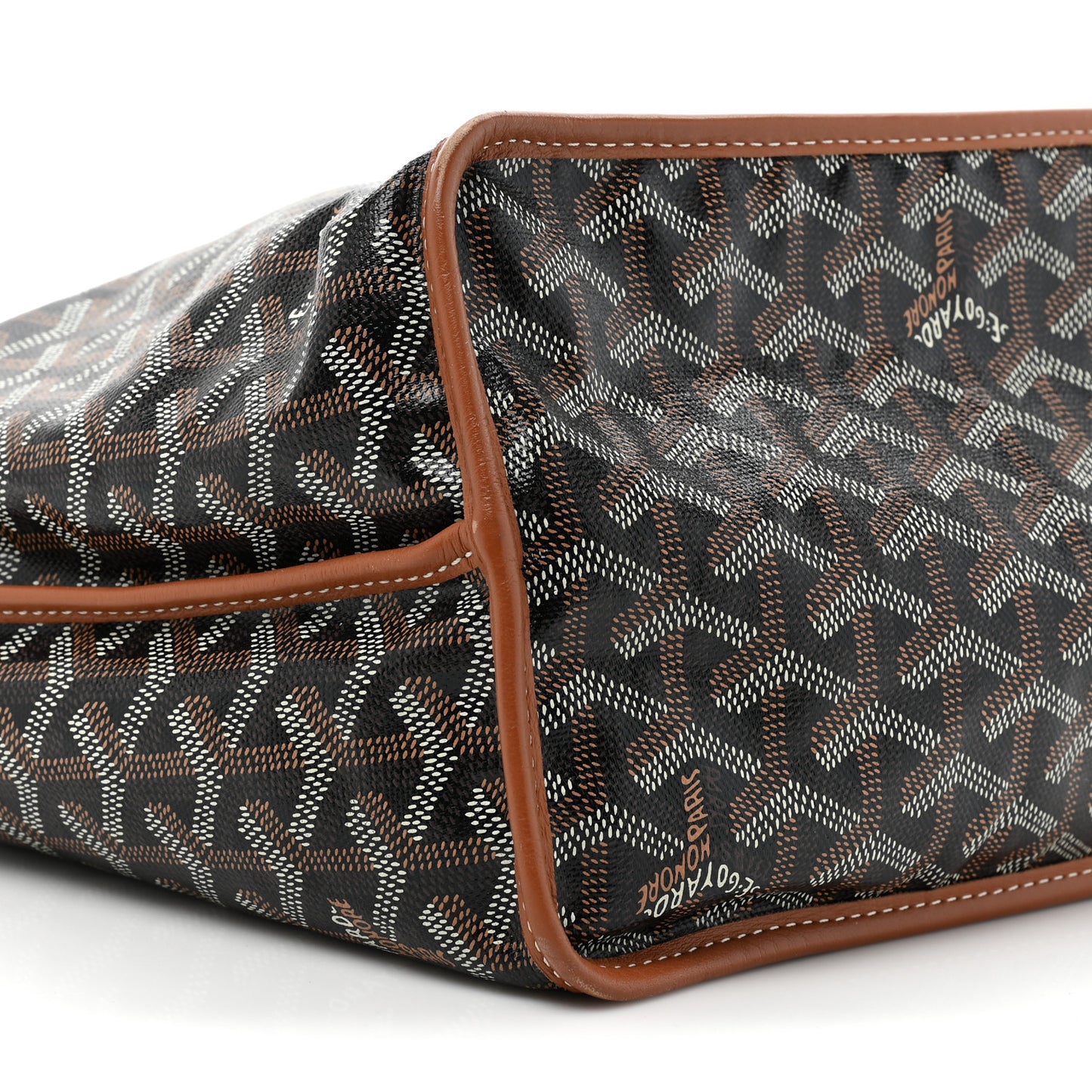 Goyardine Reversible Anjou PM Black Gold