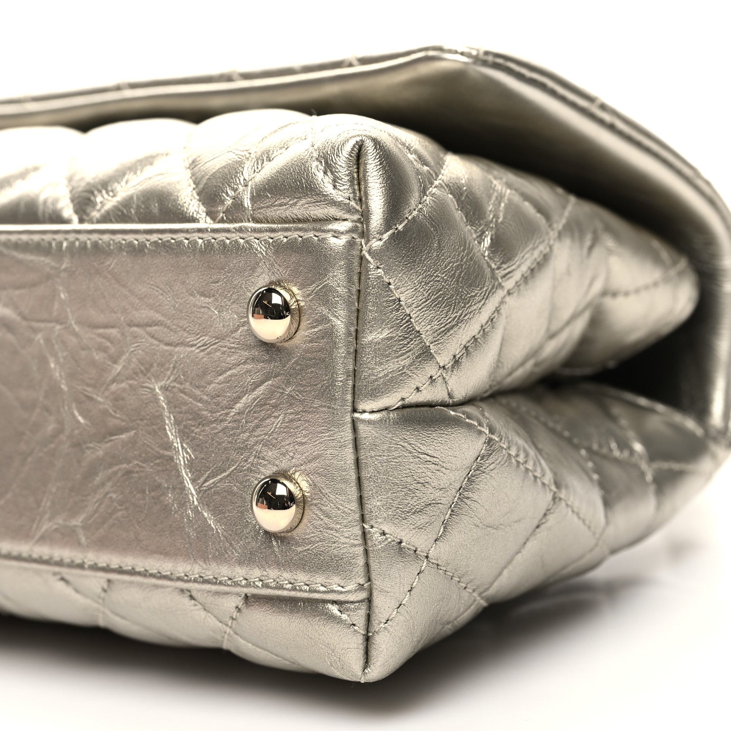 Chanel Metallic Aged Calfskin Quilted Mini Coco Handle Flap Gold 10 of 10
