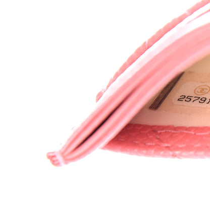 Chanel Iridescent Caviar Quilted Card Holder Pink 7 of 8