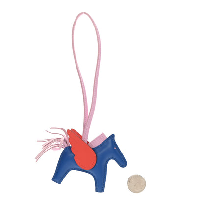 Hermes Milo Lambskin Grigri Rodeo Pegase Horse Bag Charm PM Bleu France Mauve Sylvestre Capucine 2 of 5