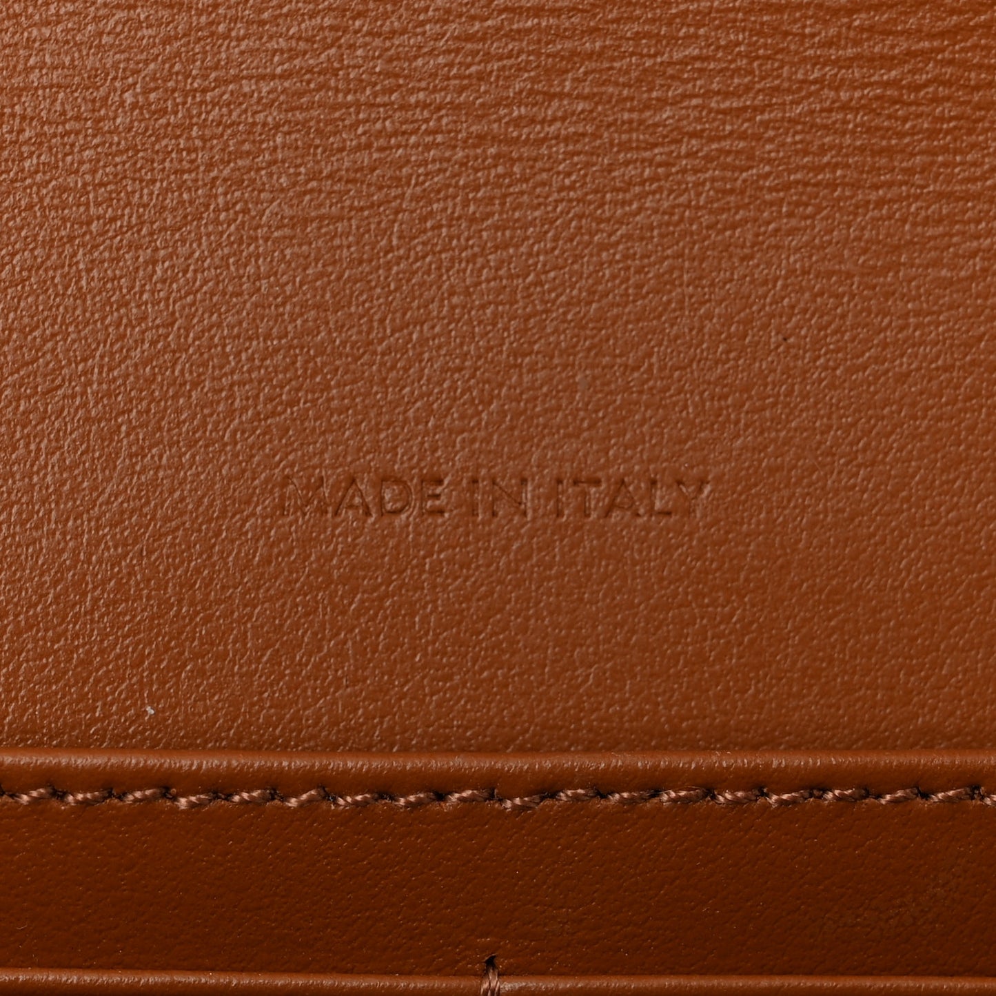 Triomphe Canvas Calfskin Margo Wallet on Chain Tan