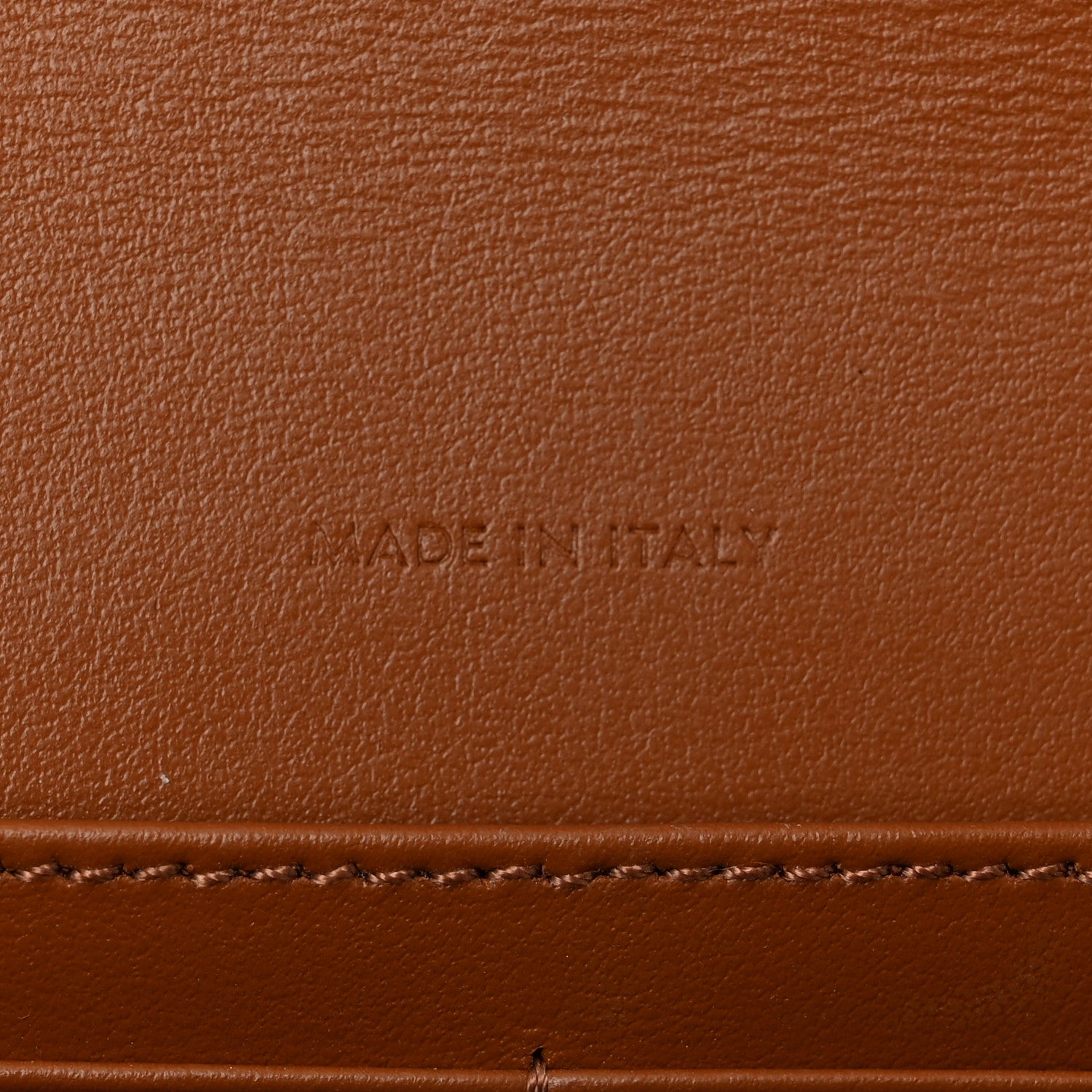Celine Triomphe Canvas Calfskin Margo Wallet on Chain Tan 7 of 10