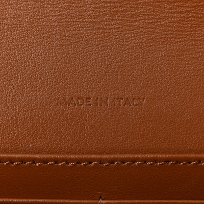 Celine Triomphe Canvas Calfskin Margo Wallet on Chain Tan 7 of 10