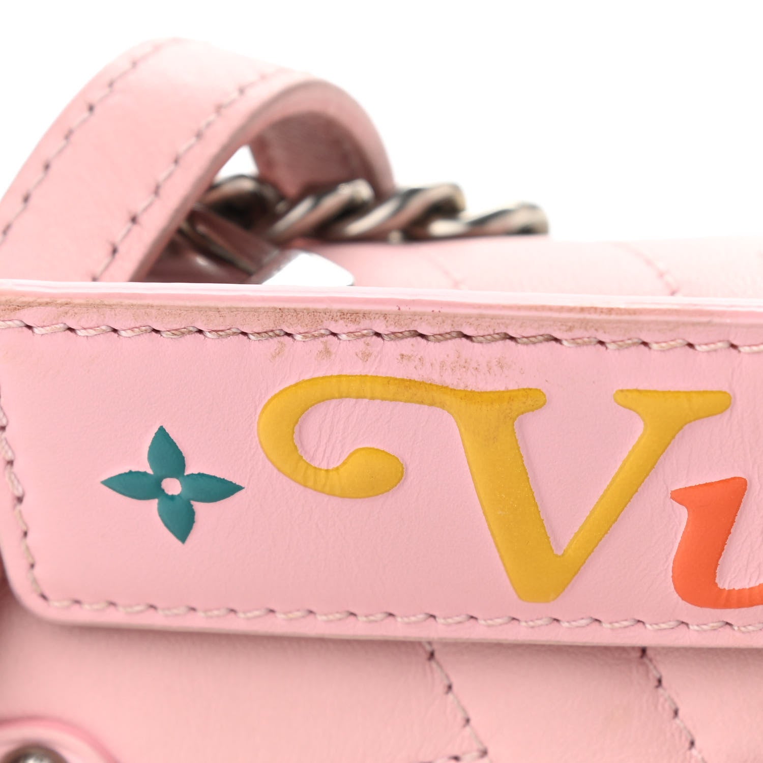Louis Vuitton Calfskin New Wave Chain MM Smoothie Pink 10 of 16
