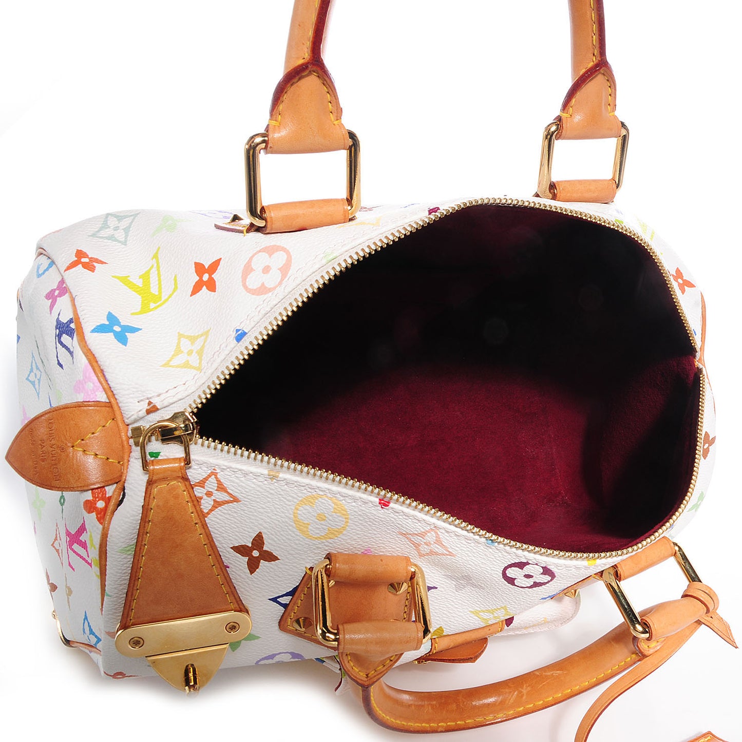 Monogram Multicolor Speedy 30 White