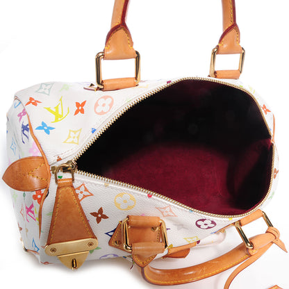 Louis Vuitton Monogram Multicolor Speedy 30 White 6 of 7