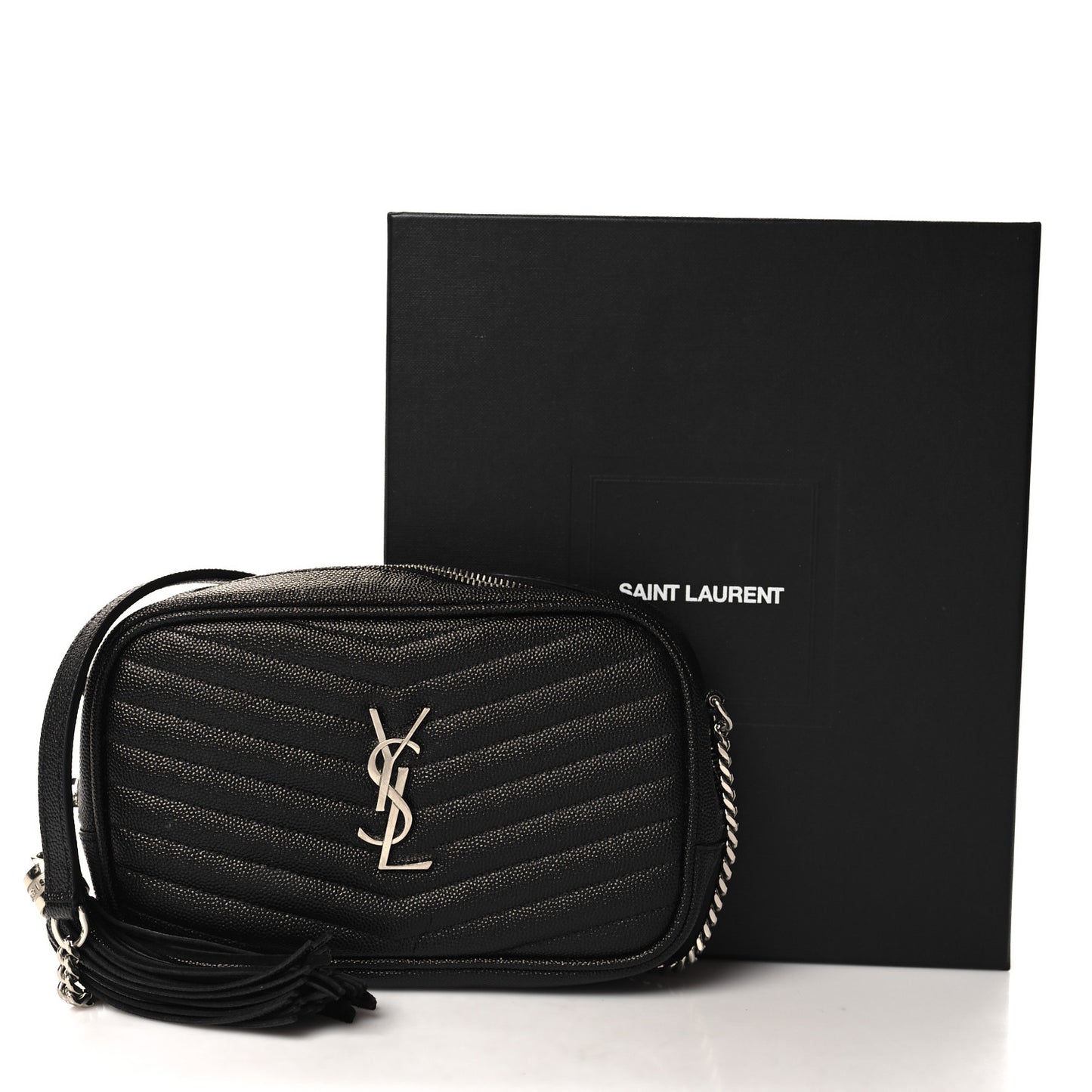 Grain De Poudre Matelasse Monogram Mini Lou Camera Bag Black