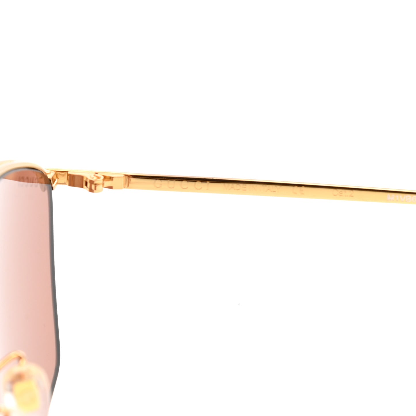 Square Frame GG0437SA Sunglasses Gold