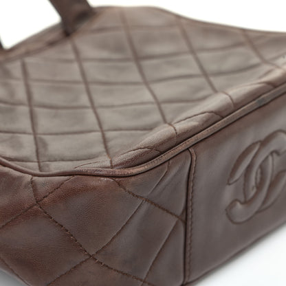 Chanel Lambskin Quilted Shoulder Bag Brown 23 of 27