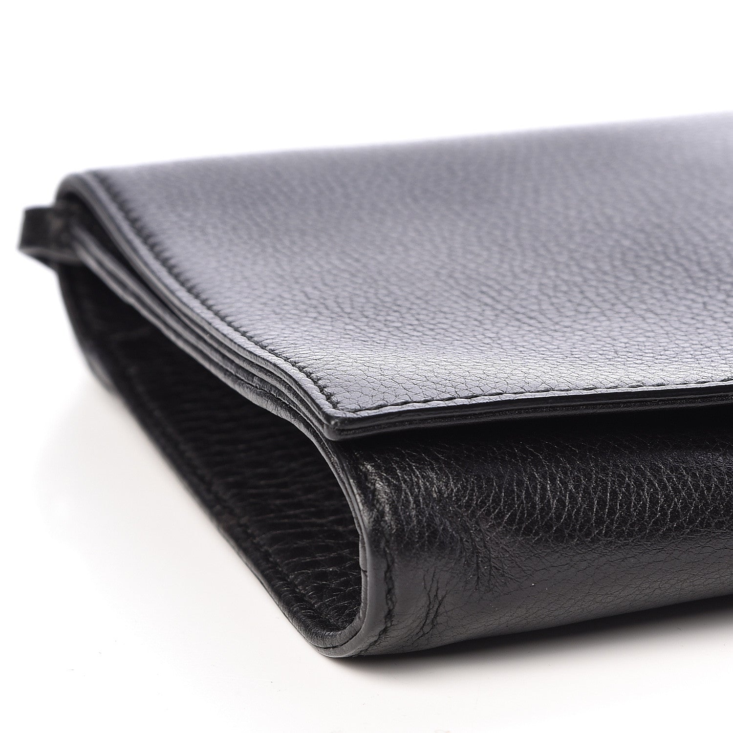 Gucci Pebbled Calfskin Medium Soho Clutch Black 9 of 10