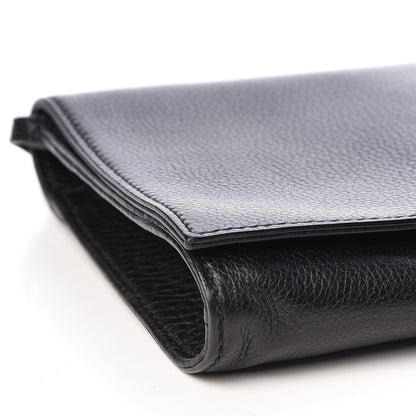 Gucci Pebbled Calfskin Medium Soho Clutch Black 9 of 10